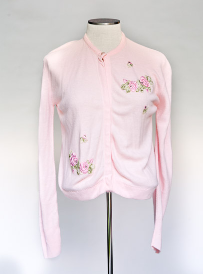 Pink Embroidered Sweater $10