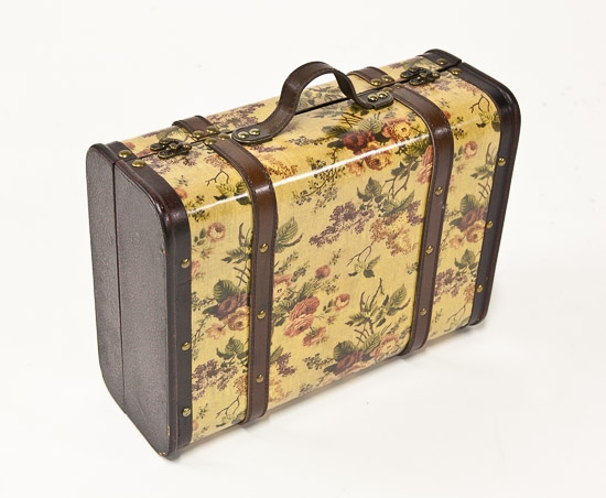 Floral Hardsided Suitcase 11x15  $10