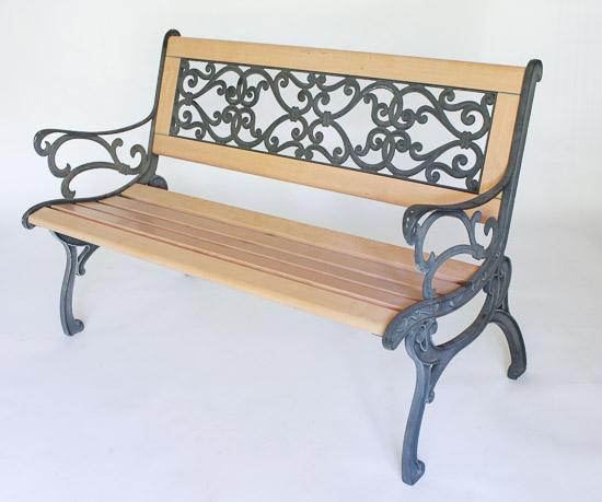 4' Wood & Iron Benches (2)  @$35 or $60 for pair