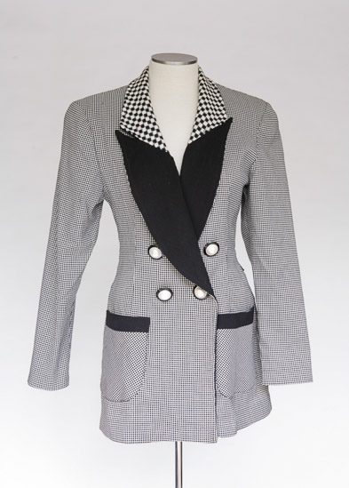 B&W 40’s Blazer with Pearl Buttons $10