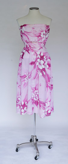 Pink and White Floral Sleeveless Dress $10
