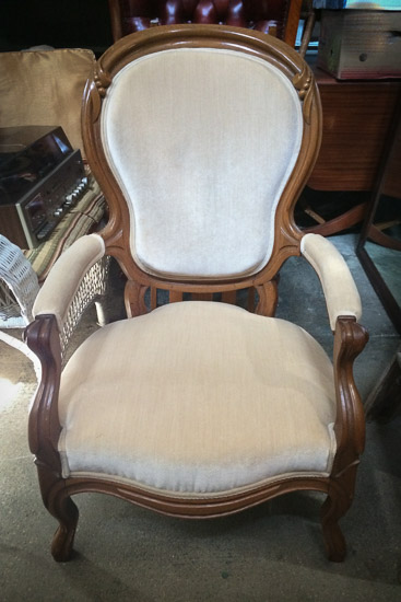 Cream Victorian Chair  $50