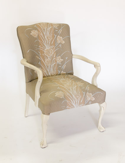 Vintage Cream/Taupe Shabby Chic Chair   $20