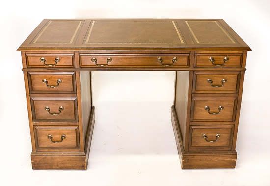 Antique Desk/Leather 23x46x29.5H  $75