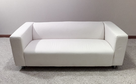 Modern White Couch $75