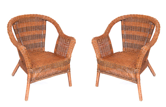 Brown Wicker Chairs (2) $30 Each