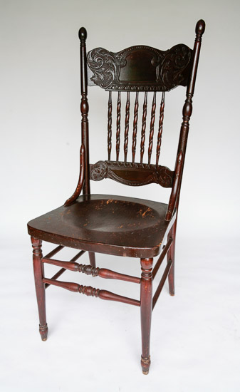 Highback Formal Wood Chair   $15