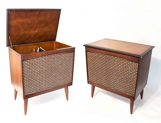Mid-century Stereo and Record Cabinet 24