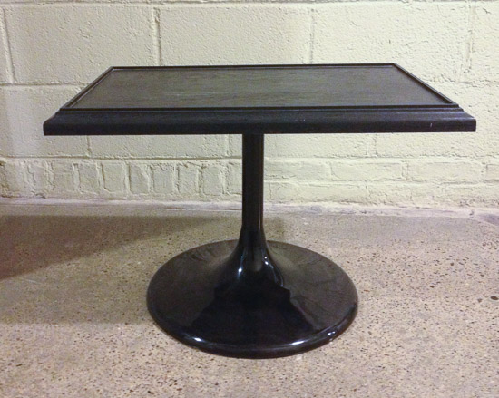Mid-century Black Side Table  $25