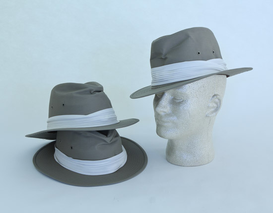 Khaki Canvas Hats w/White Band (3) $12