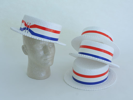 Red-White-Blue Styrofoam Political Hats (4) $5