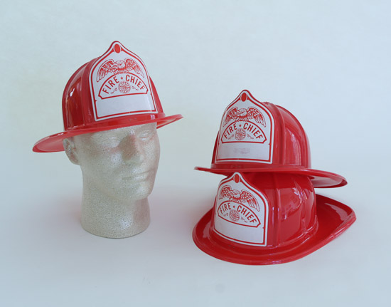 Fire Chief Plastic Hats (3) $5