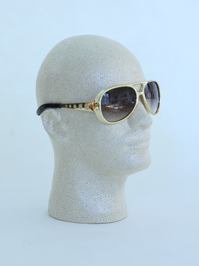 Gold Teardrop Sunglasses $2