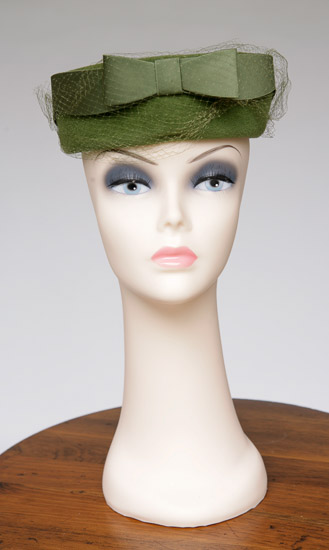 Olive Green Pill w/Bow/Netting $5