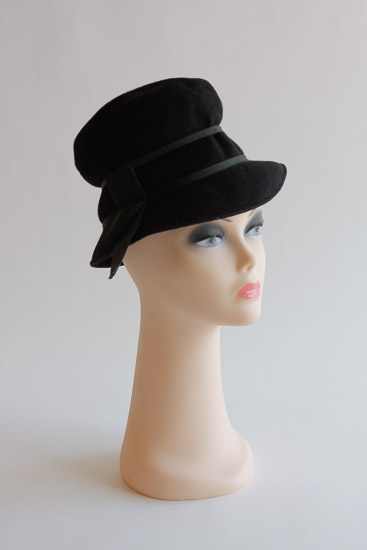 Black Wool Glenover Hat $5