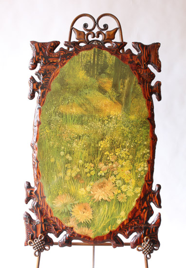 Wood and Floral Decoupage Art  (20.5