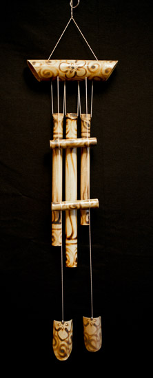 Carved Bamboo Wind Chime $6