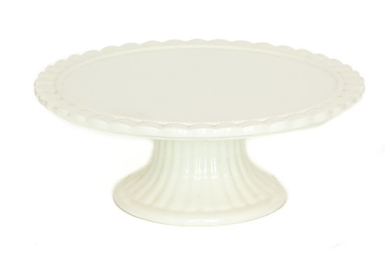 Cream Plate Stand $7