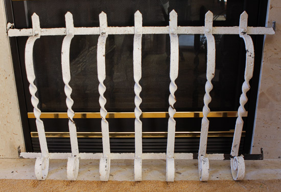 White Fireplace Grate (39