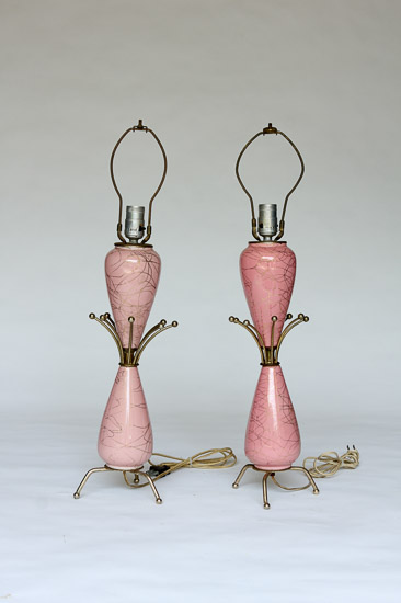 Pink Jetson Lamps $35 Pair