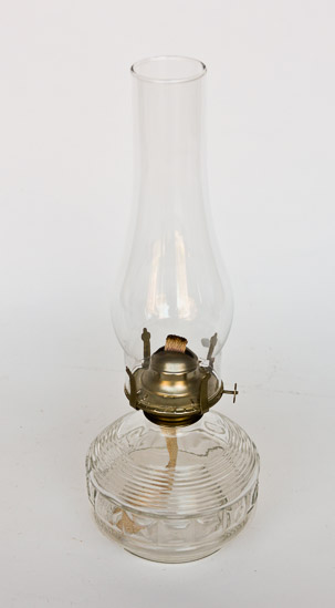 Glass Oil Lamp $10