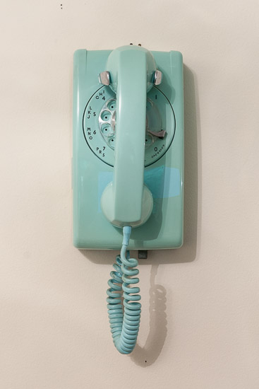 Aqua Rotary Wall Phone - $35