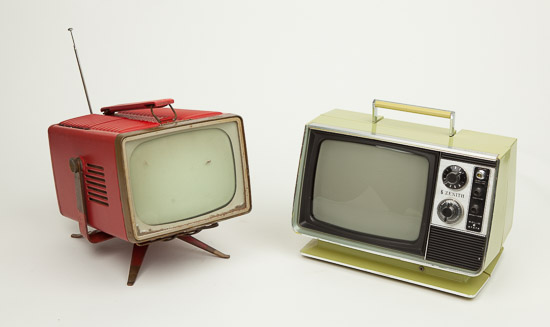 Lime Green Zenith & Red RCA Portable TVs $15 Each