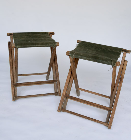 Set of 2 Camp Chairs Folded $25