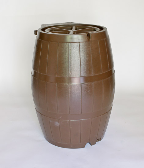Brown Plastic Barrel $30